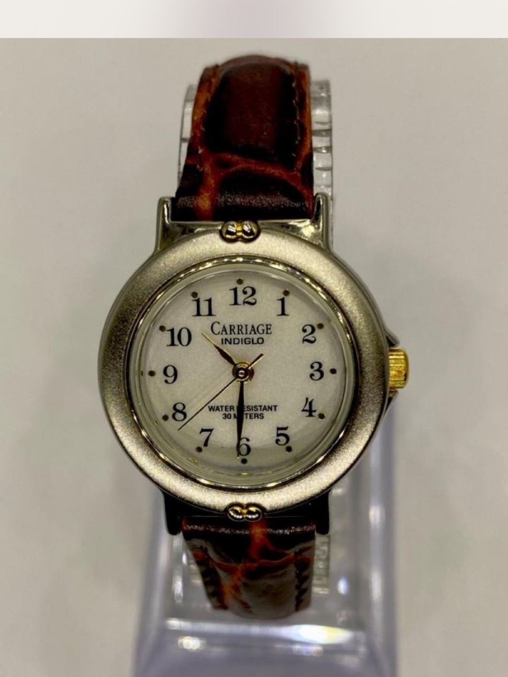 Carriage *^*^ Ladies “ Luxury Timex ^^^ Tan Leather Strap Watch *^*